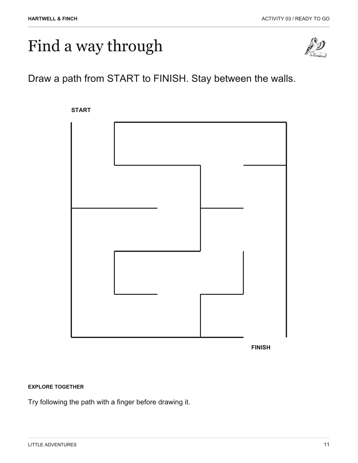 Interior sample page 2 from Finch's Travel Adventures