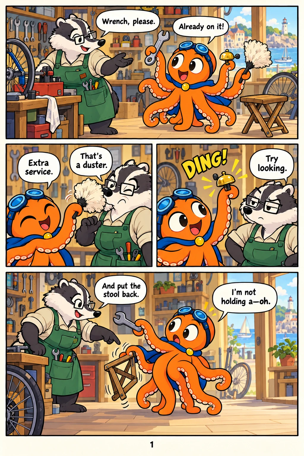 Interior sample page 1 from Tangle: Caught Sticky Handed
