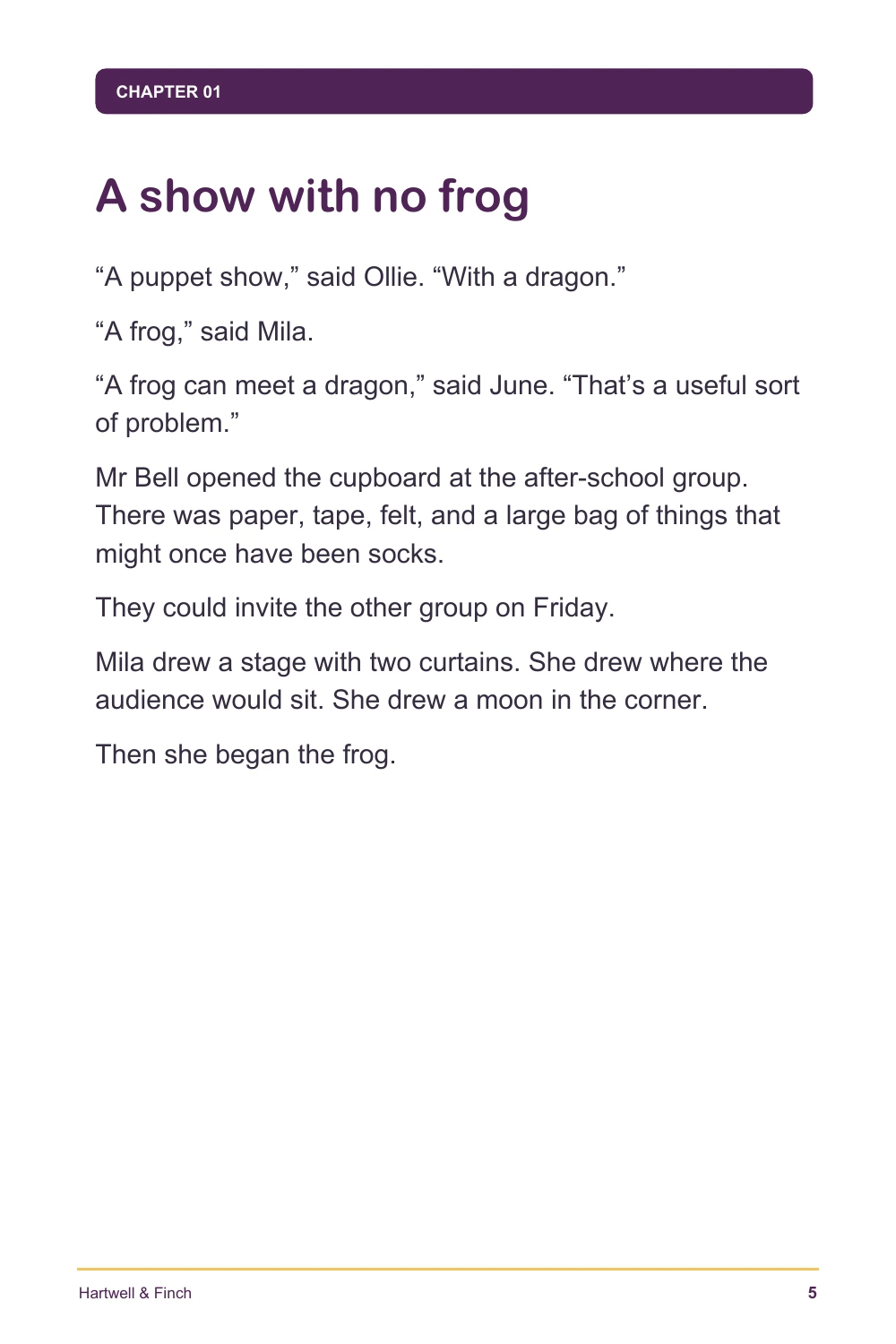 Interior sample page 2 from The Almost-Perfect Puppet Show