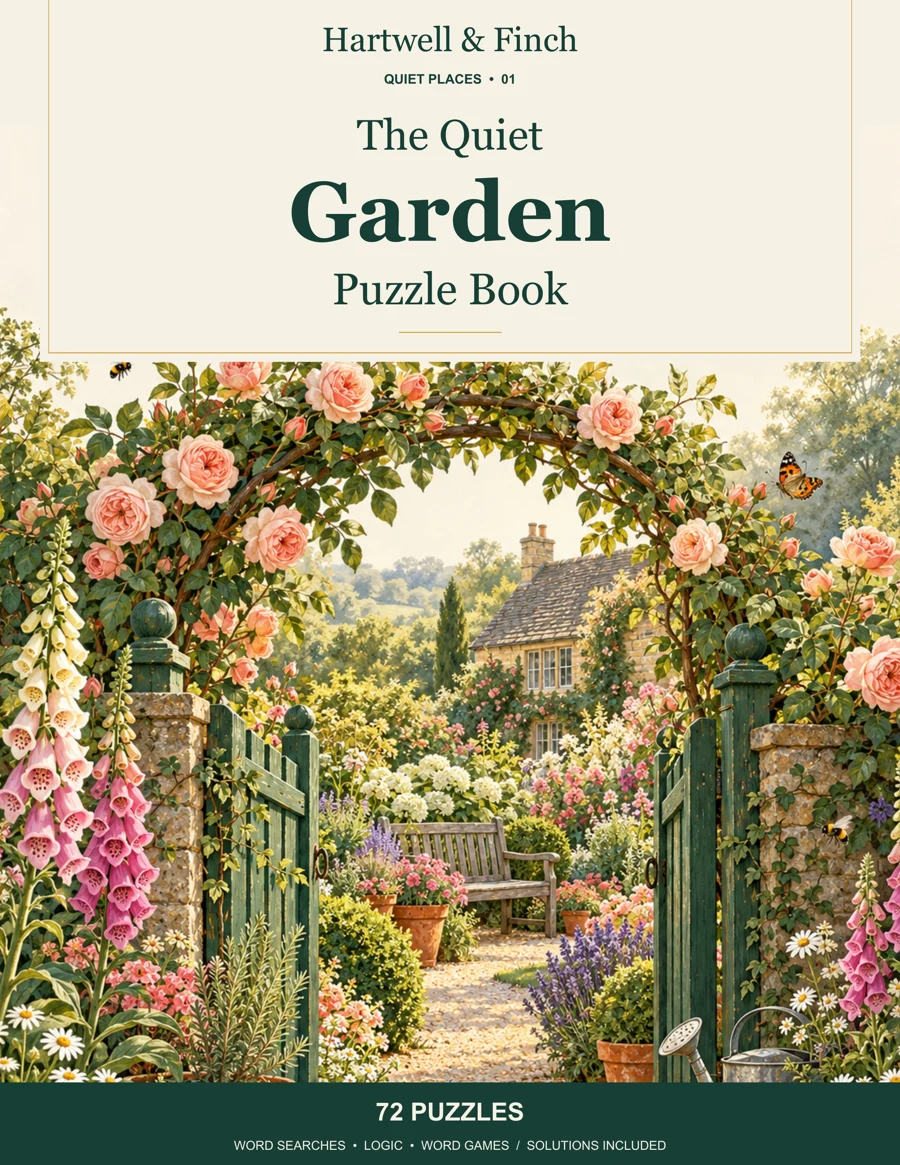 The Quiet Garden Puzzle Book cover